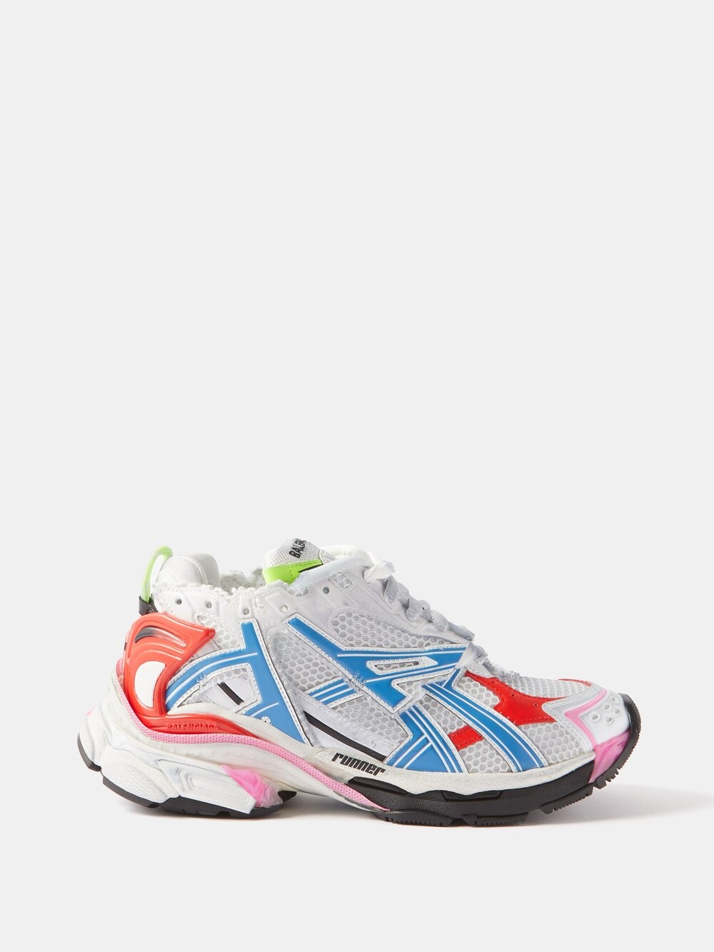 

Кроссовки из беговой сетки и искусственной кожи Balenciaga, белый