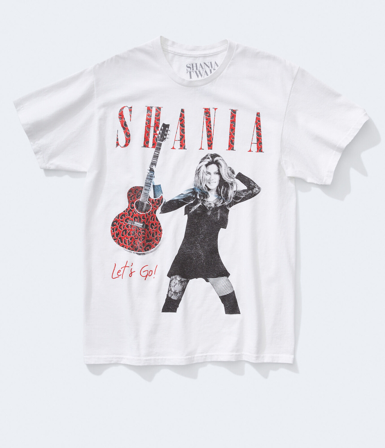 

Футболка с рисунком гитары Shania Twain Aeropostale, белый