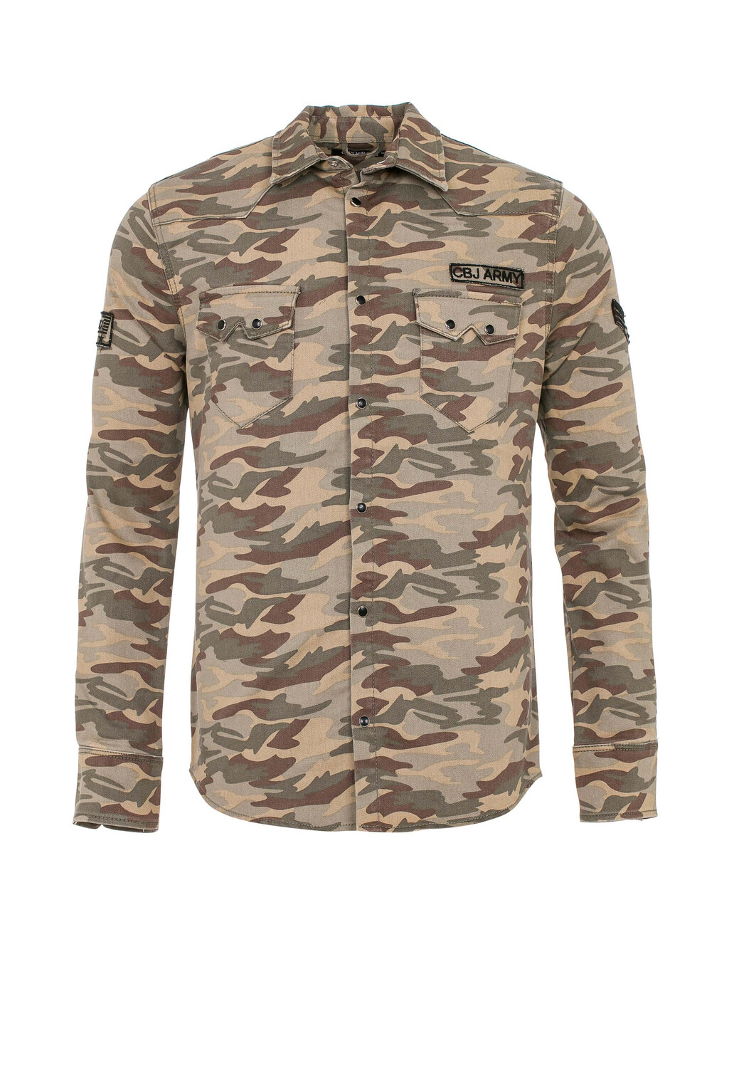 

Лонгслив Cipo & Baxx Camouflage Hemd, цвет Camelcamouflage
