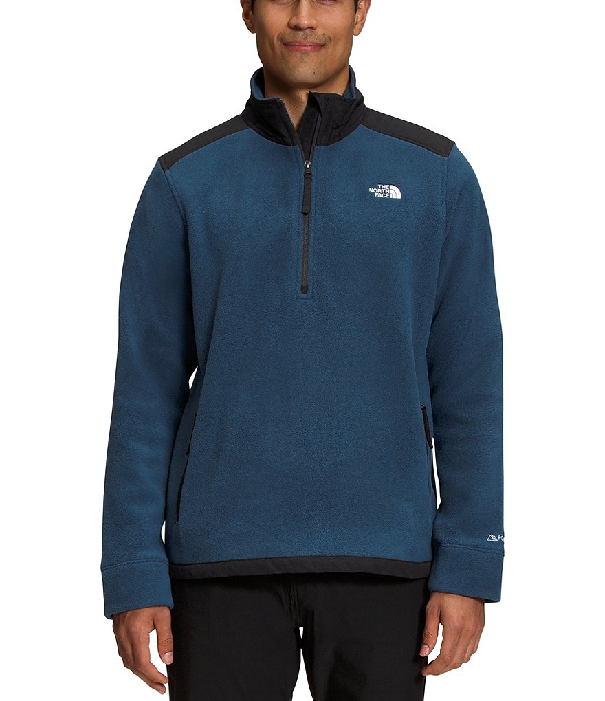 Флисовый пуловер с молнией в четверть четверти The North Face Alpine Polartec Color Block, синий