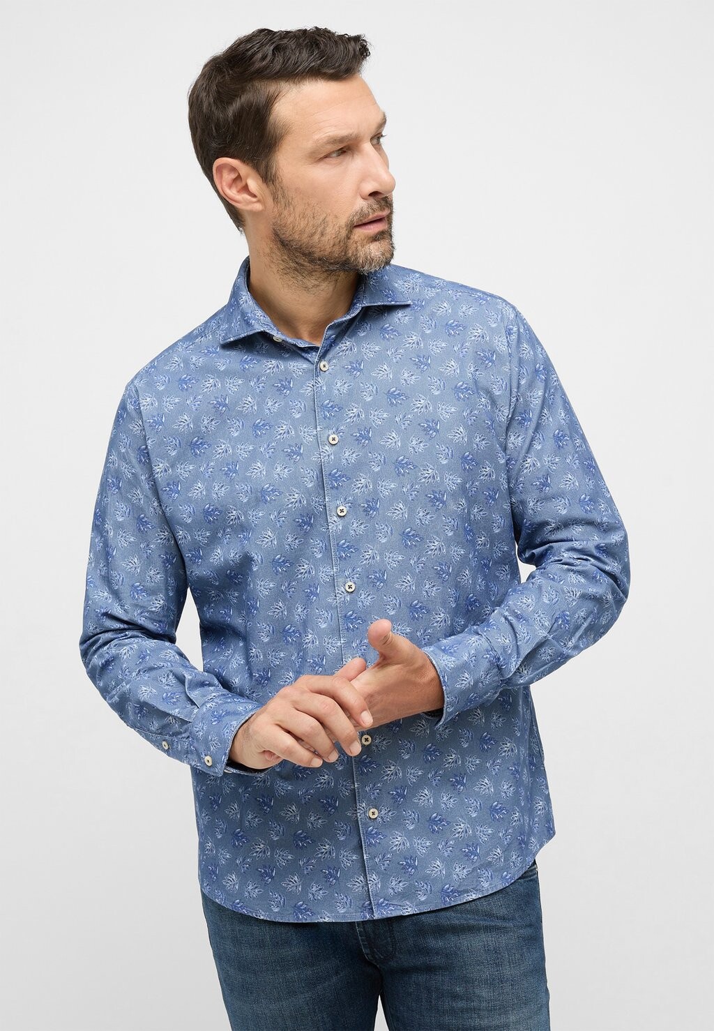 

Рубашка MODERN FIT Eterna, цвет blau