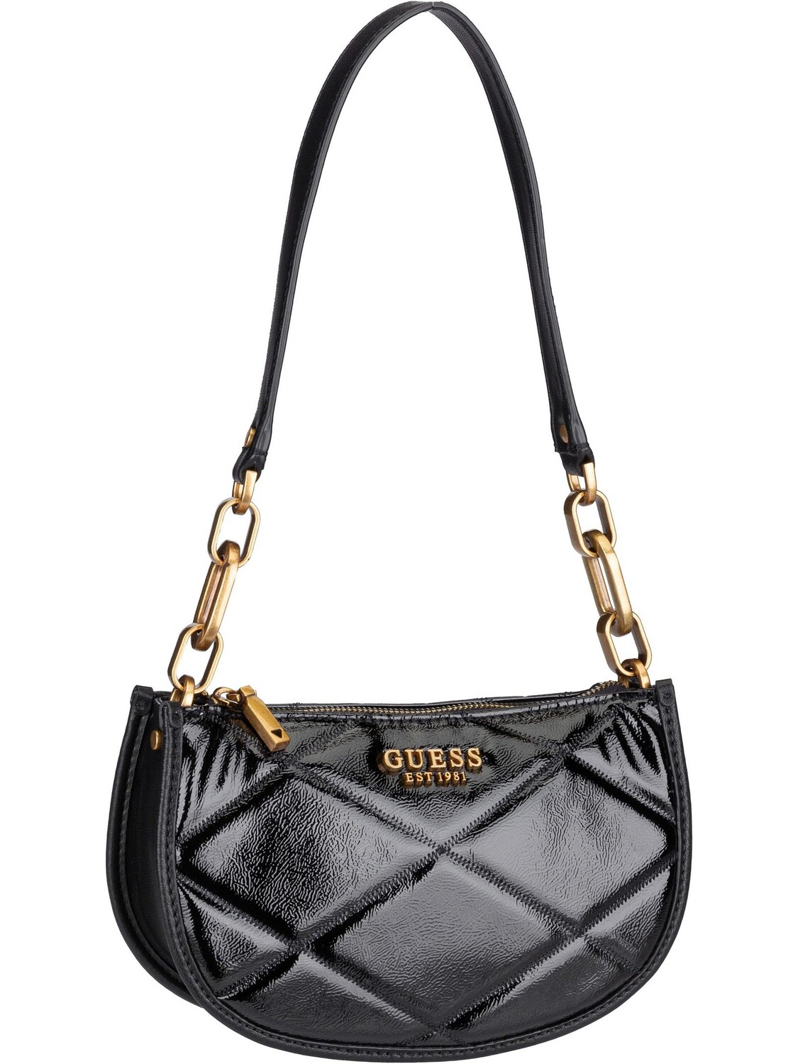 

Сумка Guess Abendtasche Cilian QP Top Zip Saddle Shoulder Bag, черный