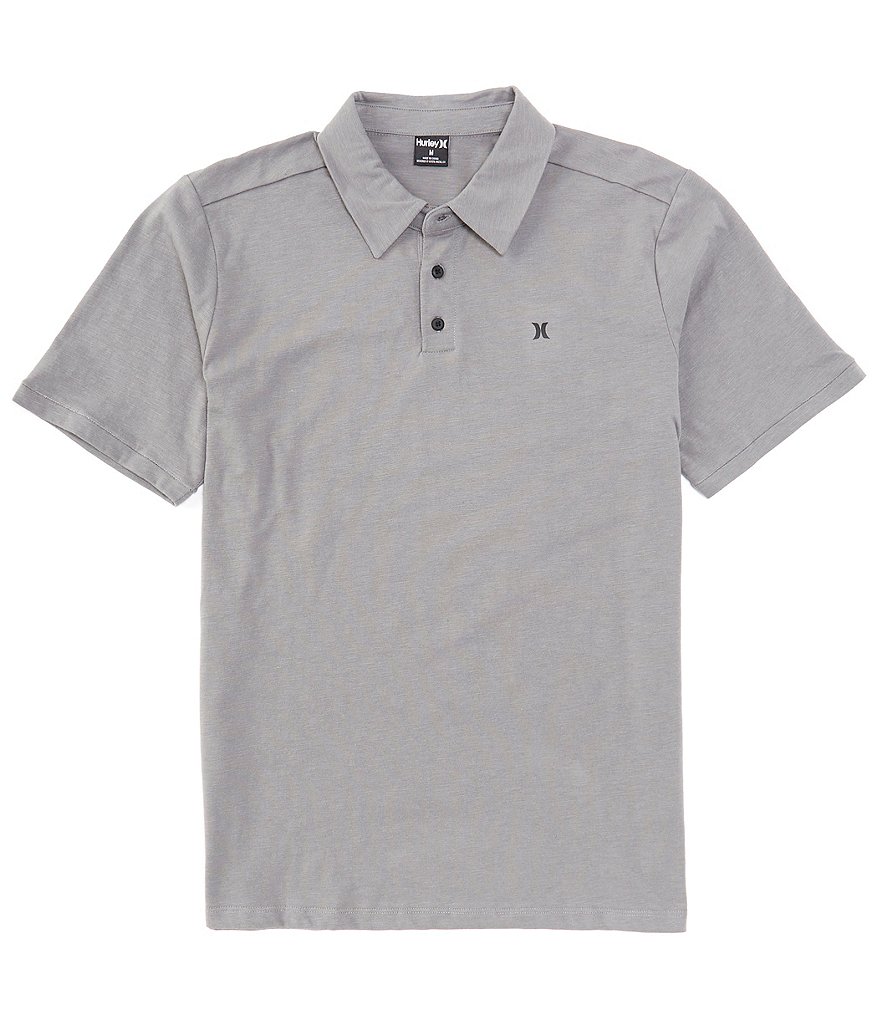 Рубашка поло Hurley с короткими рукавами H2O-Dri Ace Slub, серый