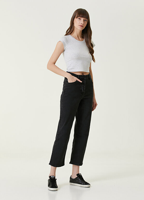 

Скромные черные женские джинсовые брюки Dare London, Черный, Скромные черные женские джинсовые брюки Dare London