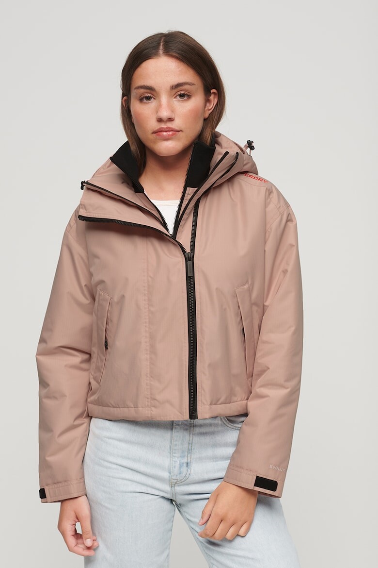 

Куртка Code Windcheater с капюшоном Superdry, розовый