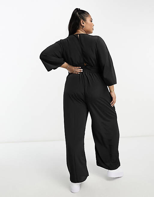 

Комбинезон-кюлот с рукавами-кимоно ASOS DESIGN Curve