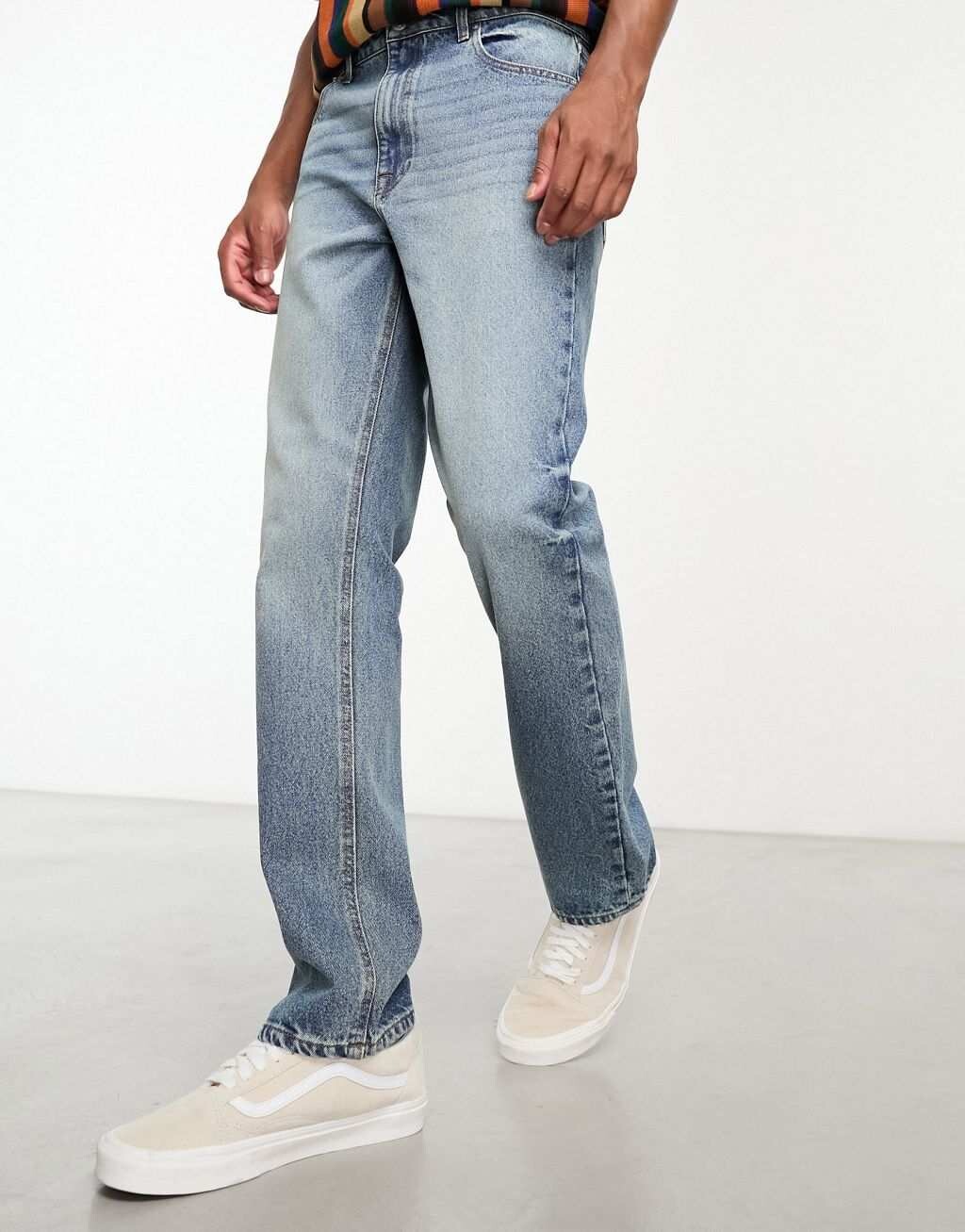 

Синие прямые джинсы ASOS DESIGN