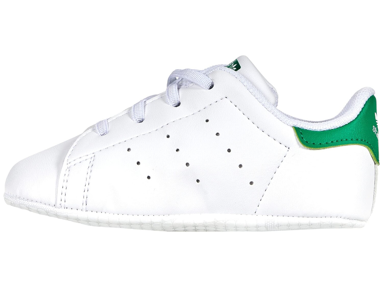 

Обувь для малышей adidas Originals Kids Stan Smith Crib (Infant/Toddler), белый/зеленый