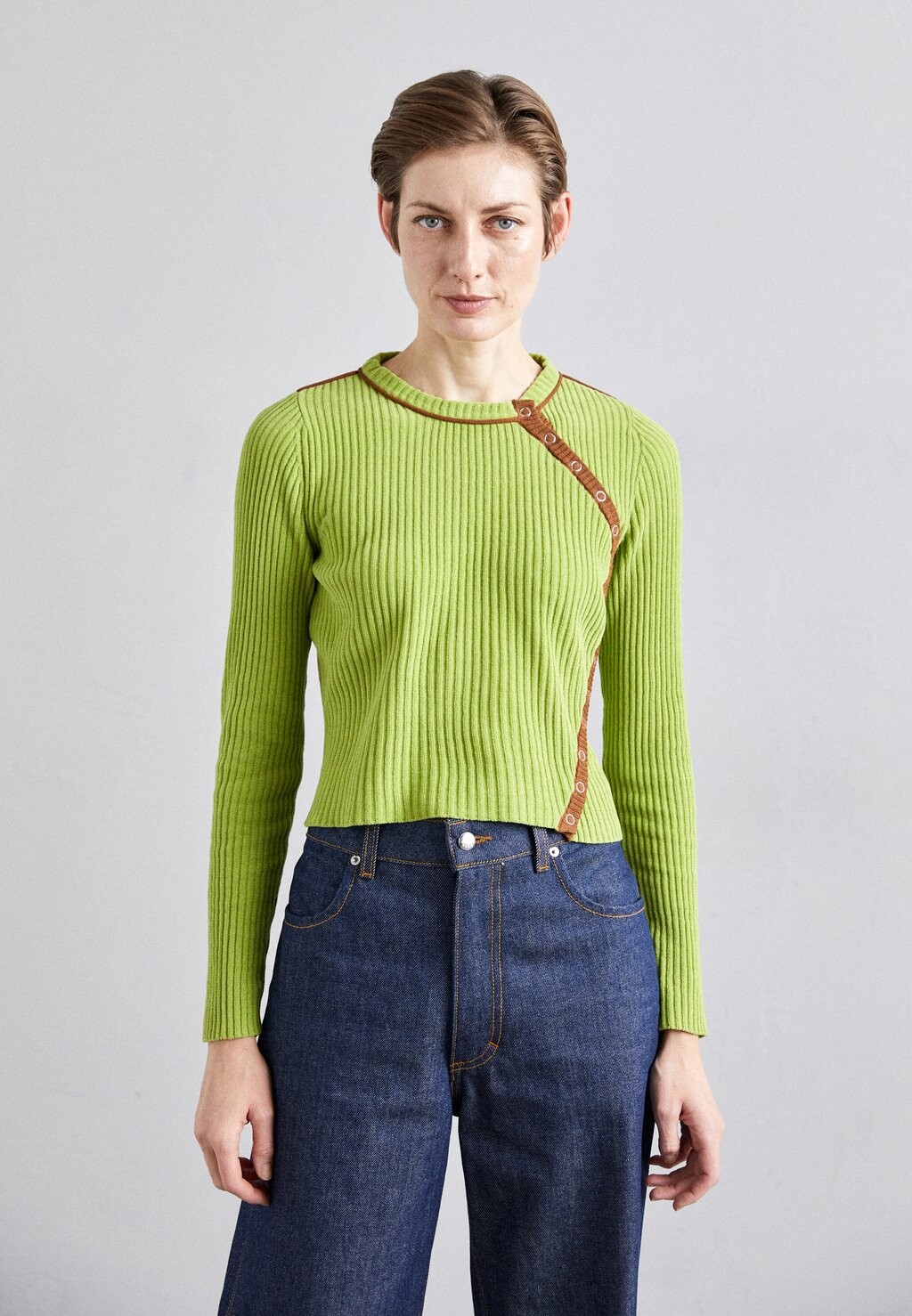 

Кардиган Angle ECKHAUS LATTA, цвет lime