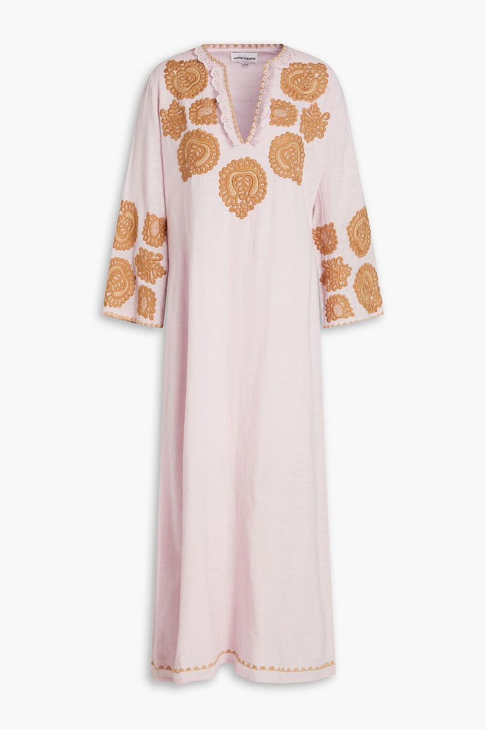 

Платье миди Togala из хлопкового газа с декором ANTIK BATIK, розовый