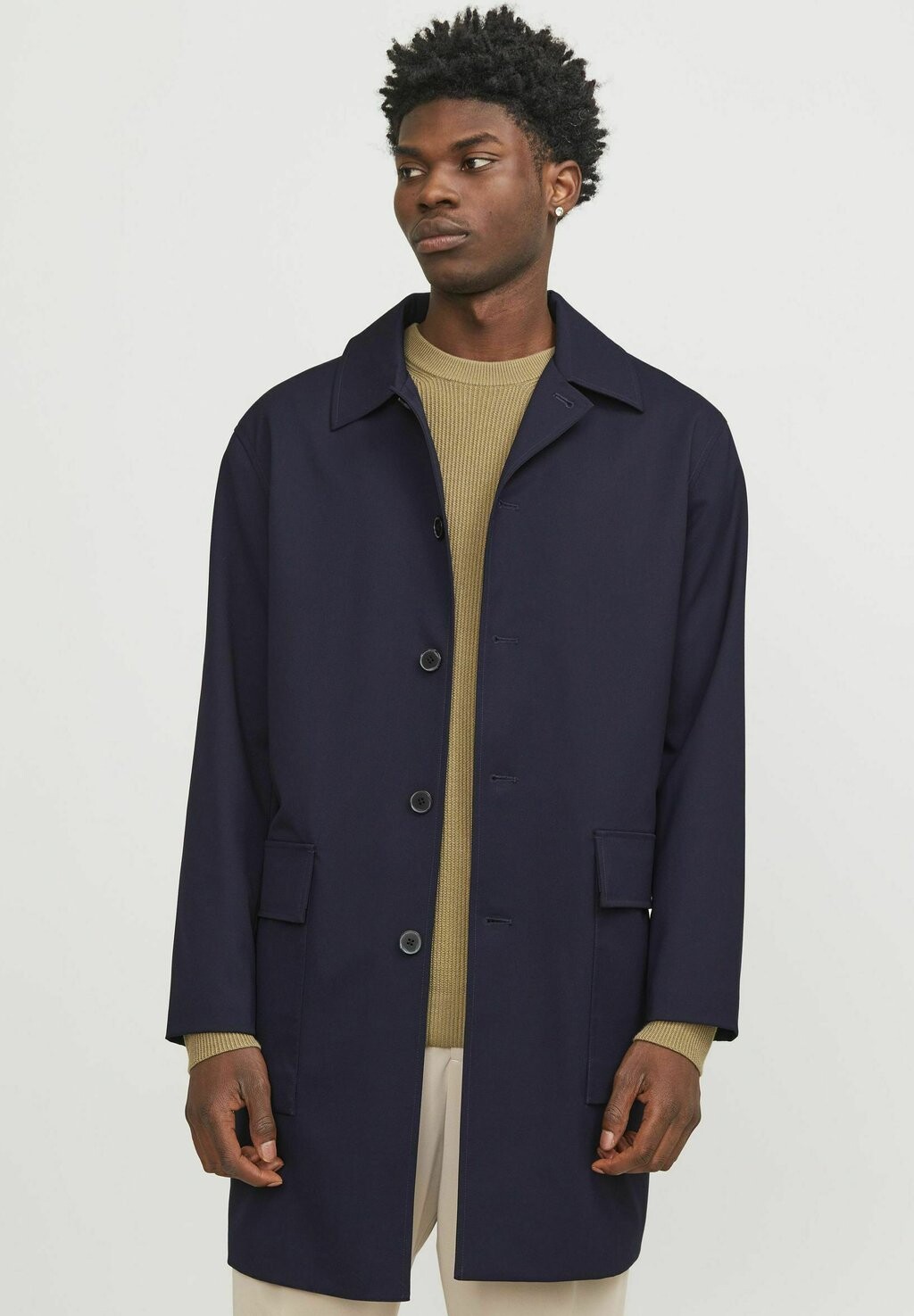 

Тренч Jprccdallas Jack & Jones, цвет night sky