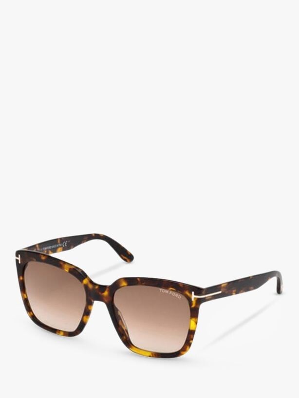 

FT0502 Квадратные солнцезащитные очки TOM FORD, гавана/коричневый градиент