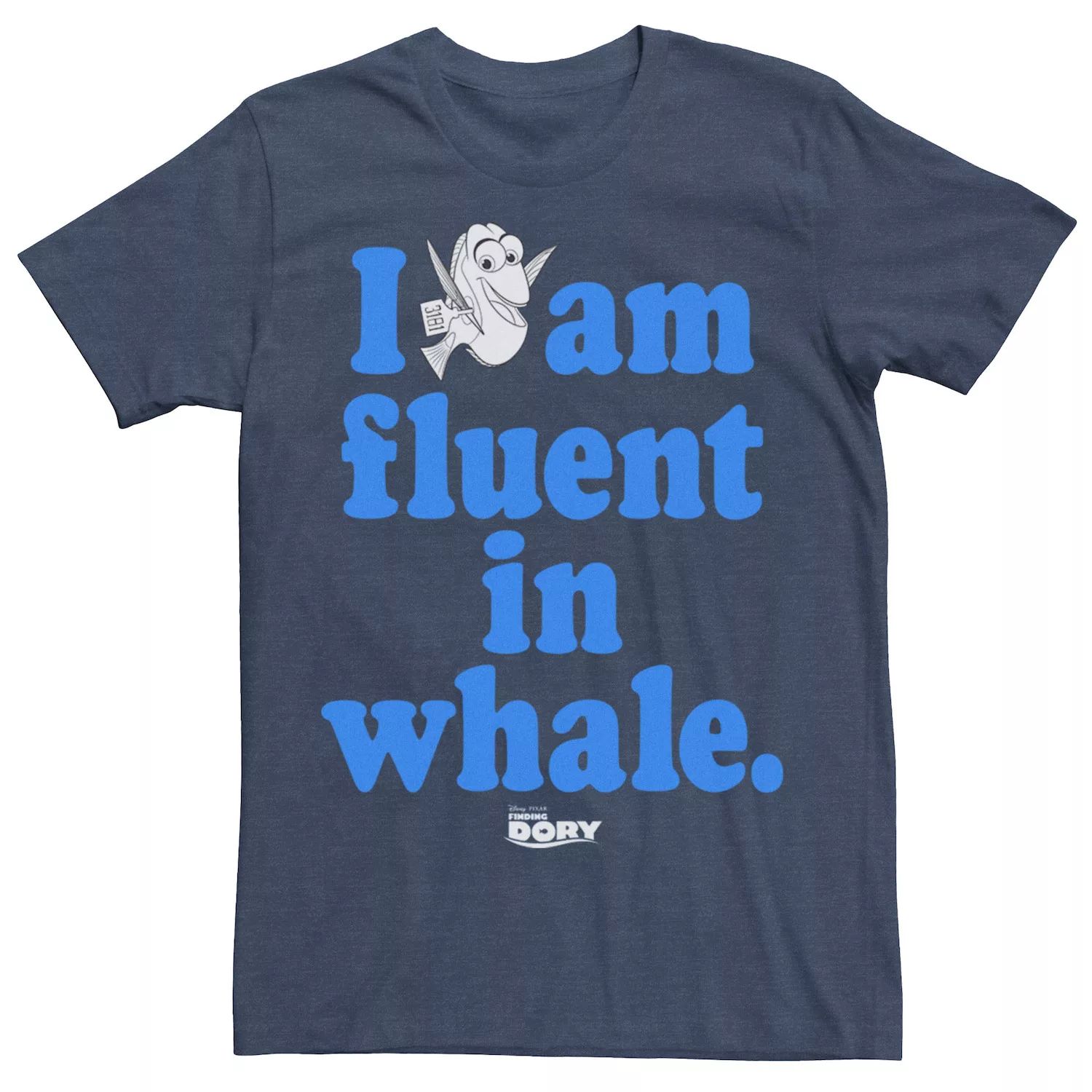 Мужская футболка Finding Dory I Am Fluent в китовой футболке Disney / Pixar мужская футболка finding dory hank ok с crazy tee disney pixar