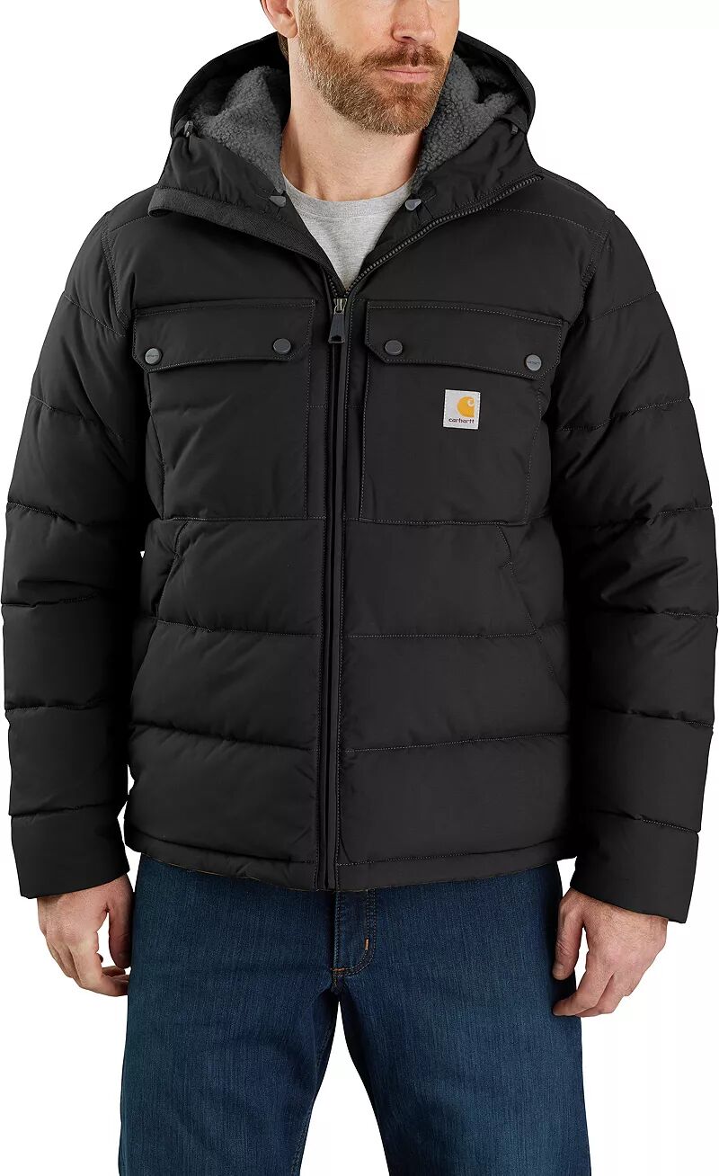 Мужская утепленная куртка свободного кроя Carhartt Montana, черный куртка утепленная свободного кроя