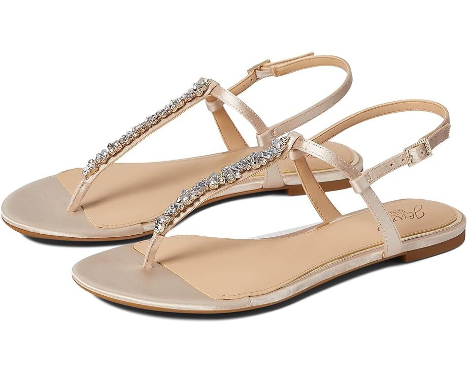 

Сандалии Jewel Badgley Mischka Dafina, цвет Champagne