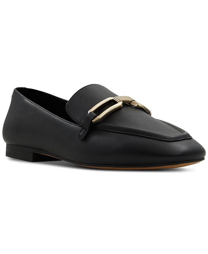 

Женские лоферы без шнуровки Lindsie с металлизированной фурнитурой ALDO, черный