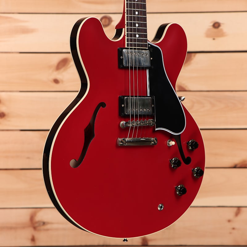 Электрогитара Gibson PSL 1959 ES-335 Ultra Light Aged - Cardinal Red/Black - A930389 - PLEK'd
