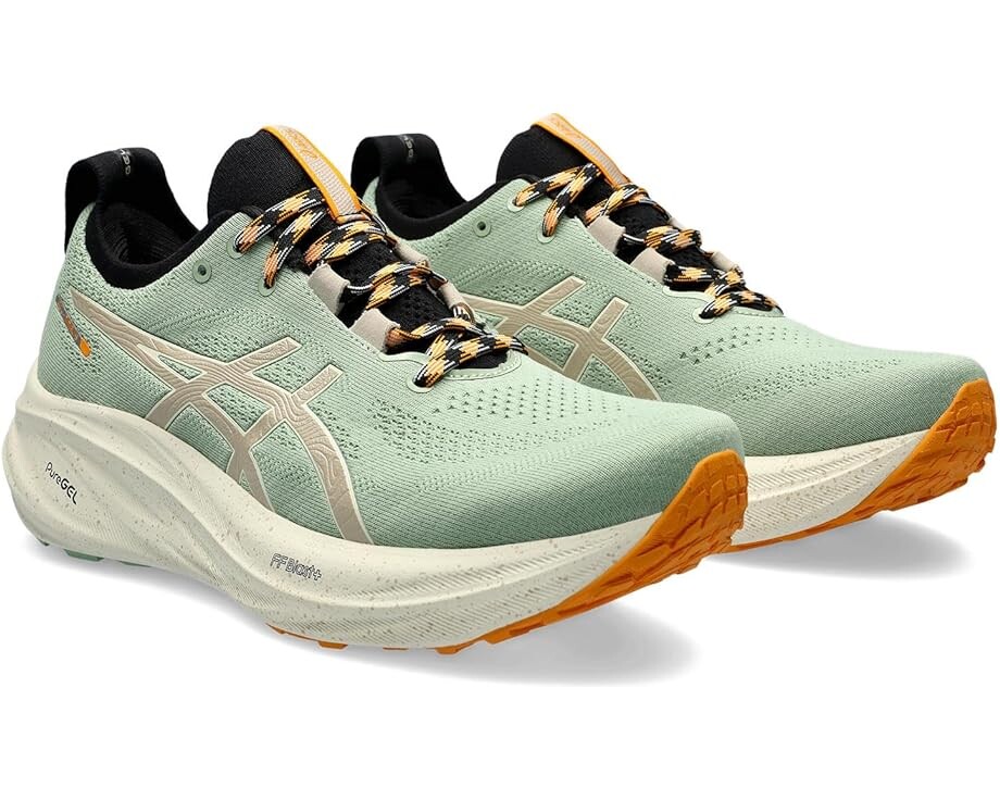 

Кроссовки ASICS GEL-Nimbus 26 Trail, цвет Nature Bathing/Fellow Yellow