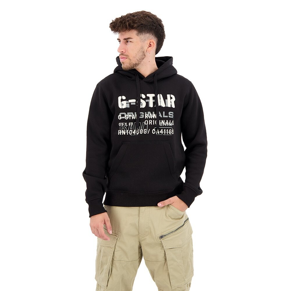 

Худи G-Star Multi Layer Originals, черный