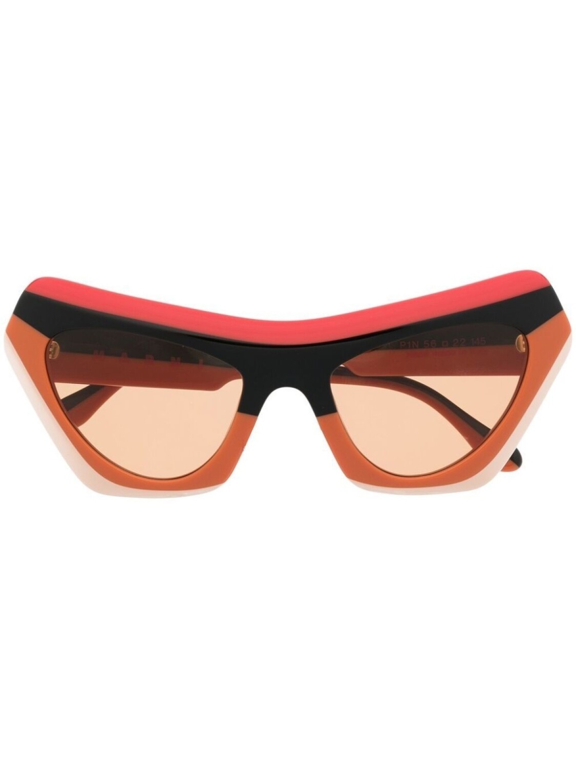 

Marni Eyewear солнцезащитные очки в оправе 'кошачий глаз', оранжевый