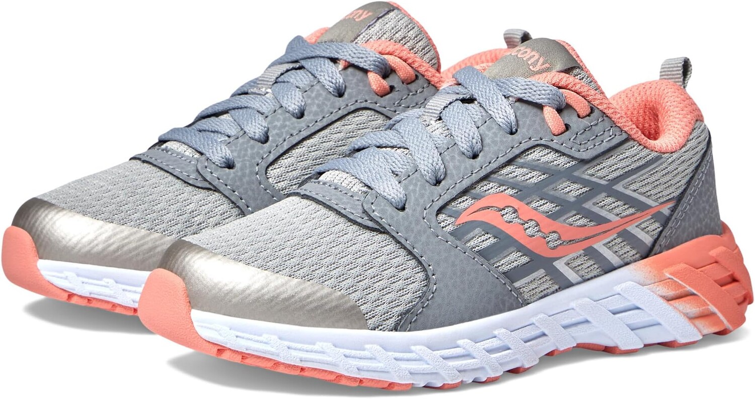 

Кроссовки Wind 2.0 Saucony Kids, цвет Grey/Coral