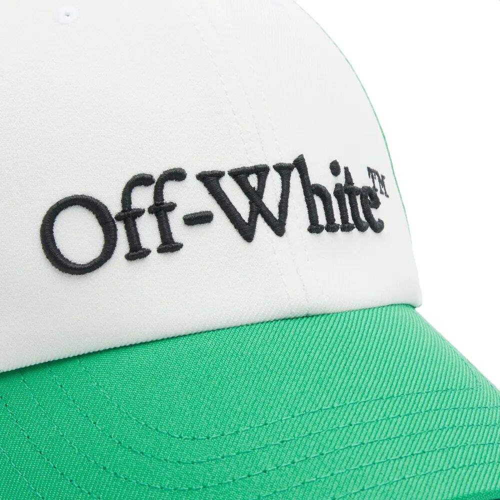 Off-White Кепка с логотипом в книжном стиле, белый