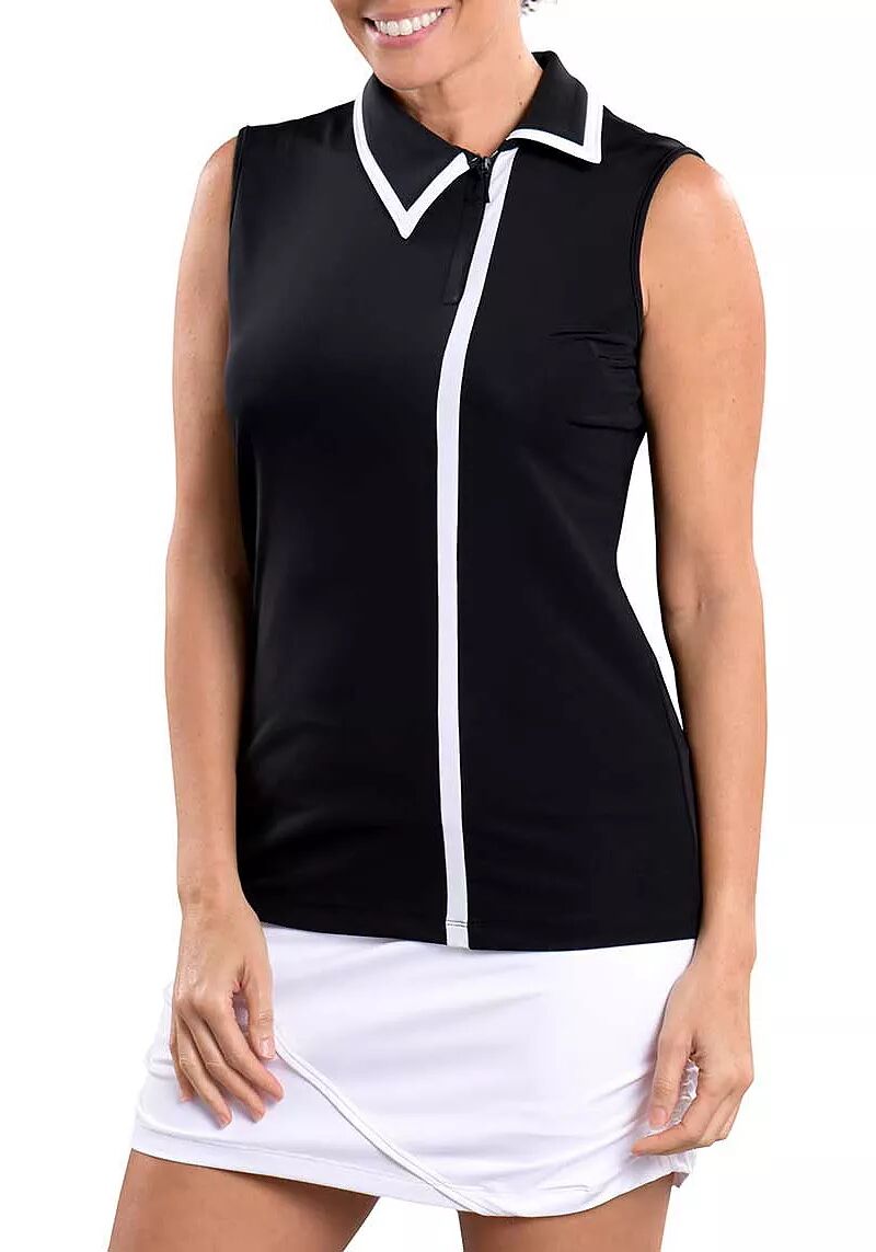 Женская футболка-поло для гольфа без рукавов SwingDish Kelly, черный