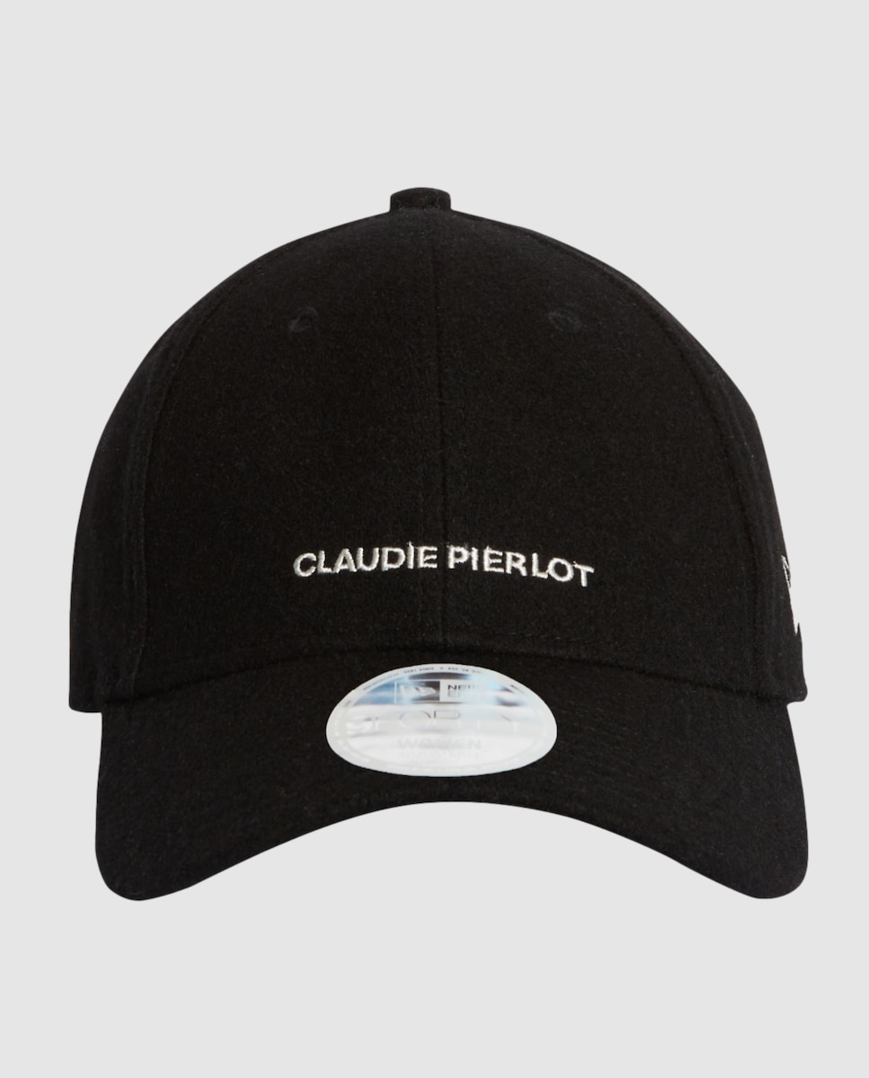 колпак корна вышивка царица Черная женская кепка с логотипом Claudie Pierlot, черный