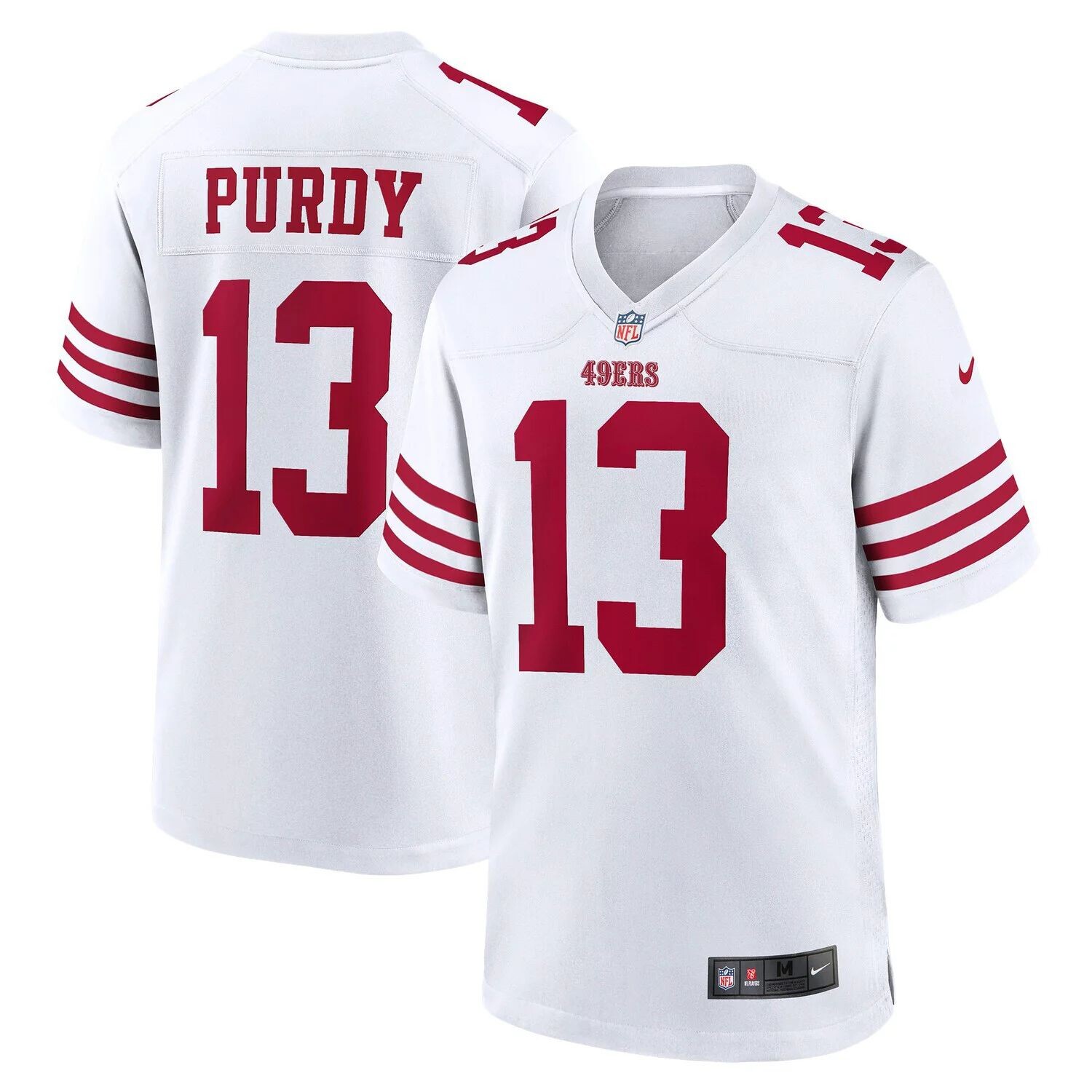 

Мужское белое джерси Brock Purdy San Francisco 49ers Game Player Nike, Белый