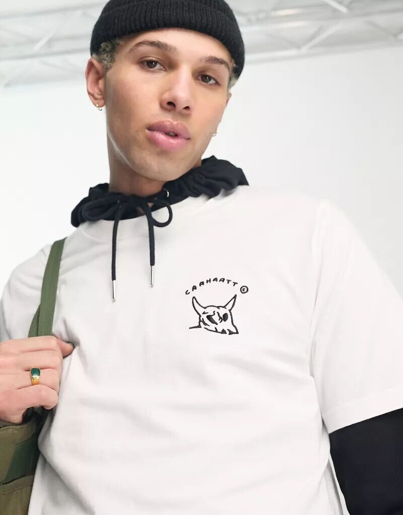 

Белая футболка Carhartt WIP New Frontier