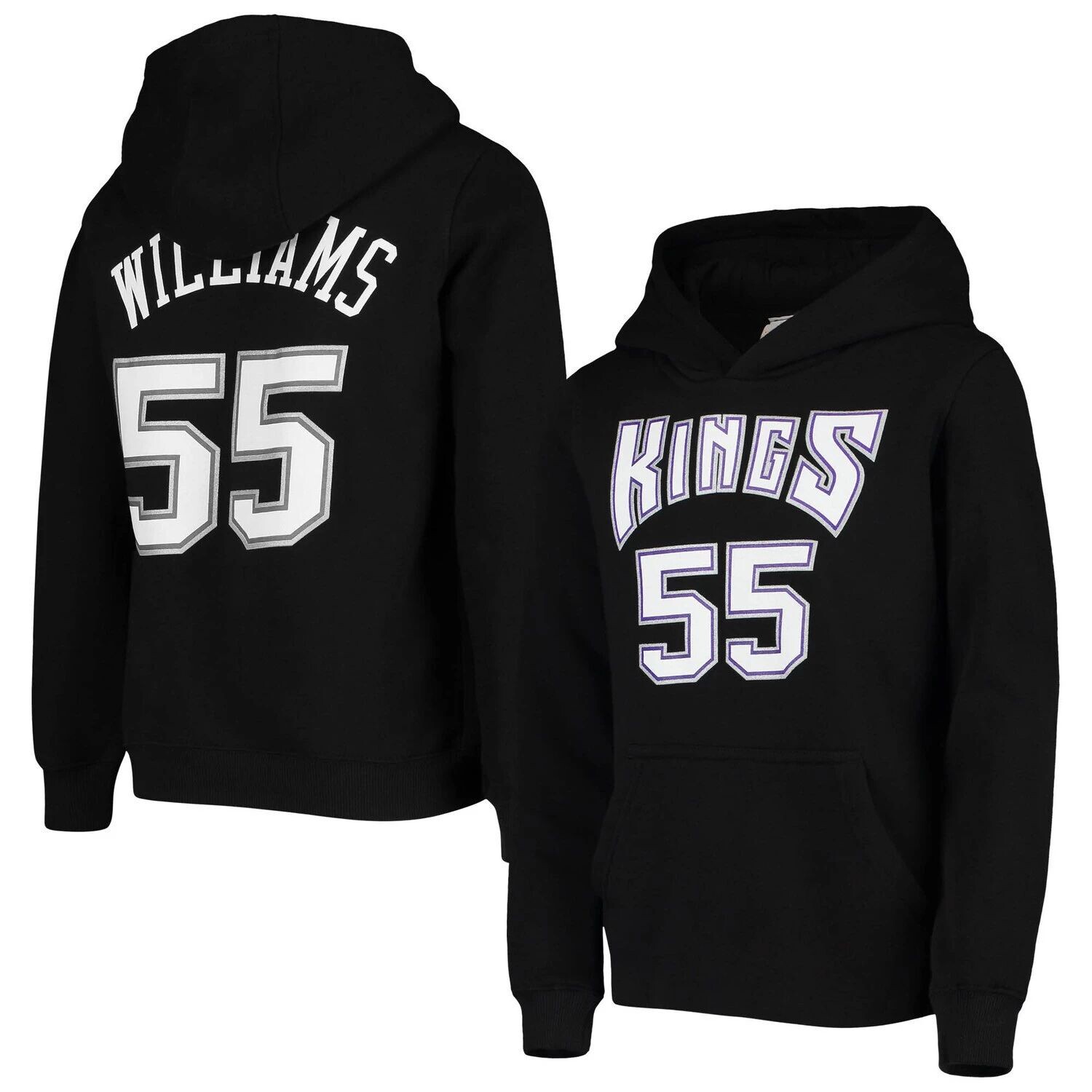 

Молодежный пуловер с капюшоном Mitchell & Ness Jason Williams, черный Sacramento Kings Hardwood Classics, пуловер с капюшоном и номером Unbranded