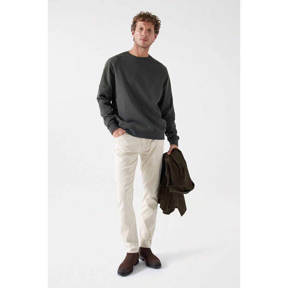 

Свитер Salsa Jeans Raglan With Fabric Mix, серый