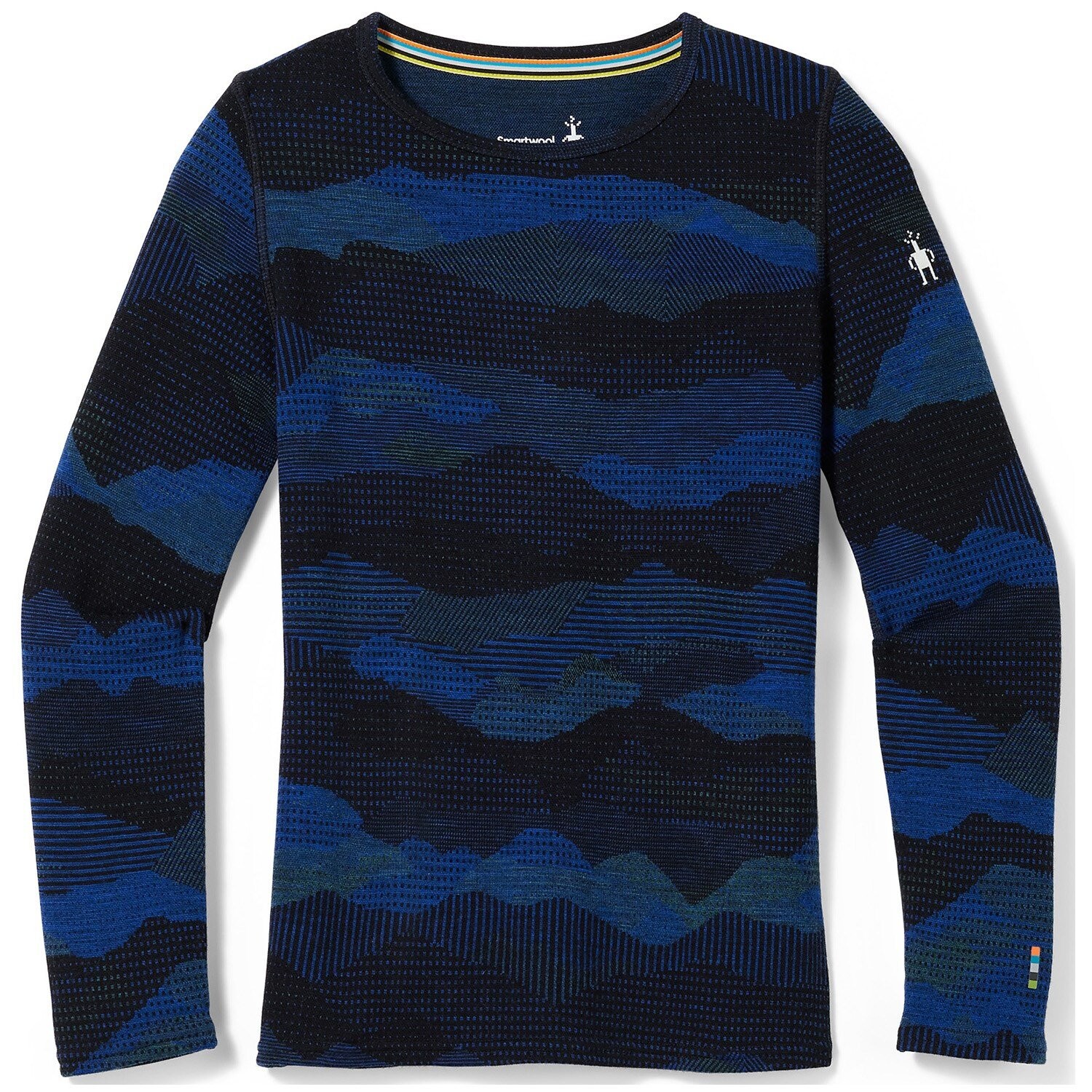 

Утпленный топ Smartwool Merino 250 Base Layer Pattern, синий