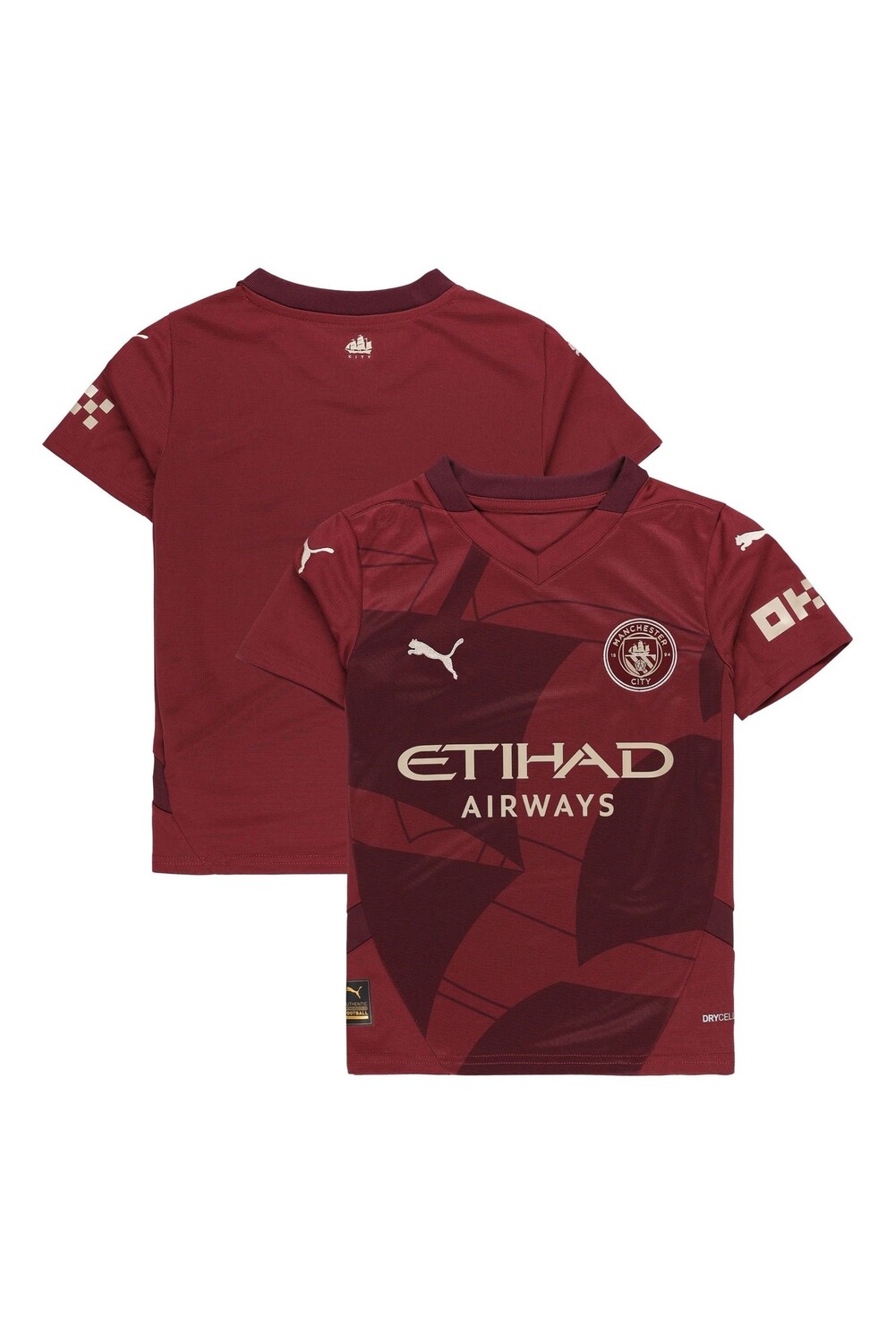 

Детская футбольная футболка Manchester City 3rd 24/25 Puma, красный