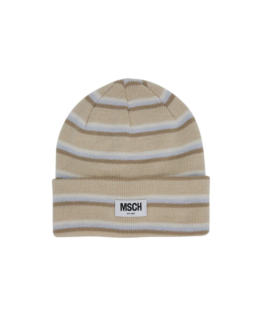 

Шапка MSCH COPENHAGEN Beanie Mojo, кремовый/темно-бежевый/пятнистый бежевый