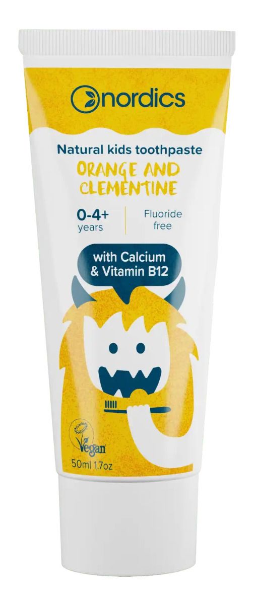 цена Nordics Orange and Clementine зубная паста для детей, 50 ml