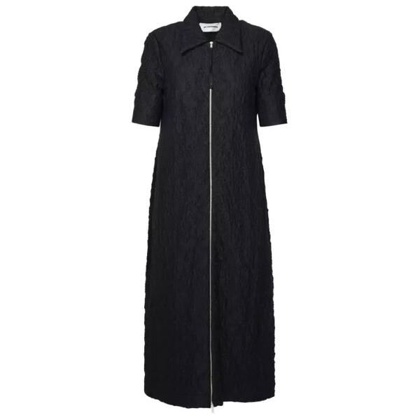 

Платье cotton blend dress Jil Sander, черный