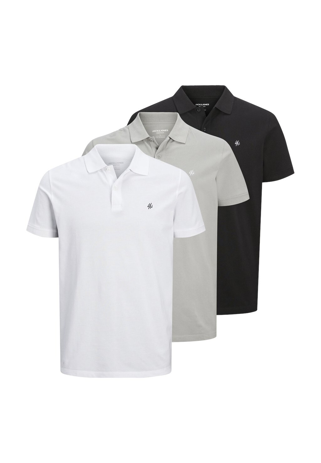 

Рубашка-поло 3 PACK Jack & Jones, цвет black