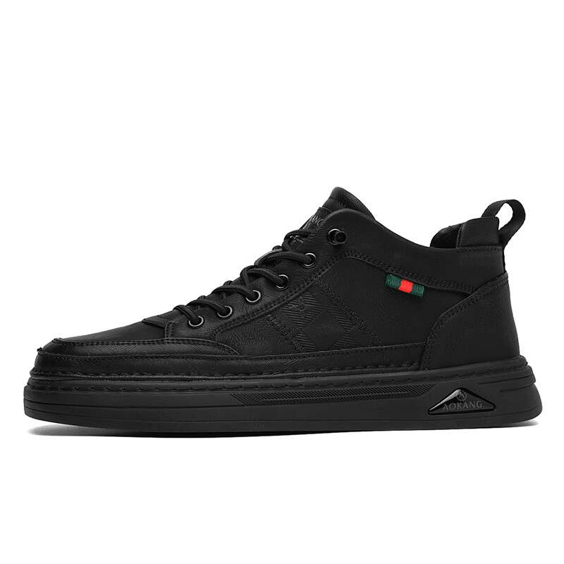 

Кроссовки AOKANG Skateboarding Shoes Men Low-top Black, черный
