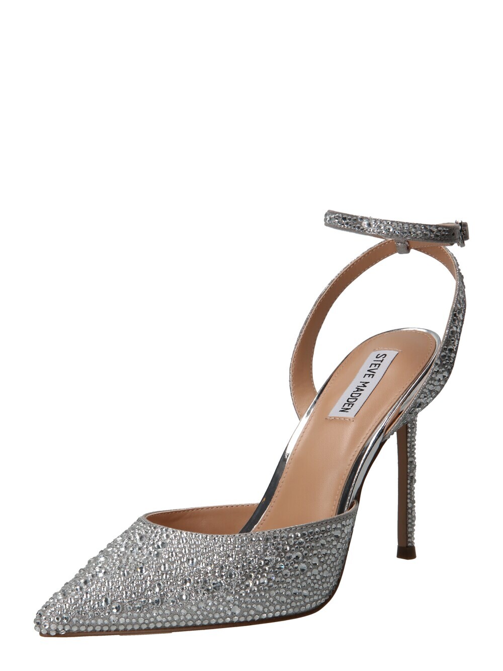 

Туфли-лодочки с ремешком на пятке Steve Madden Revert, серебро