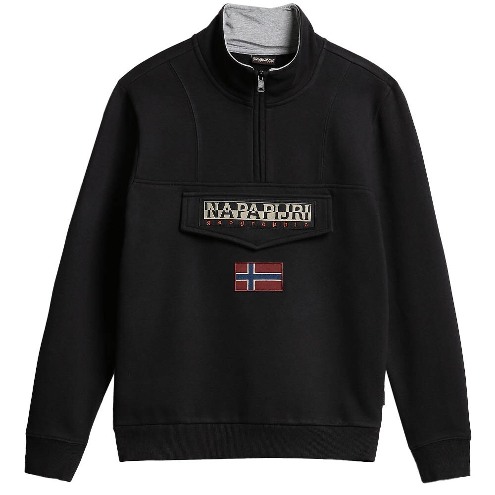 

Толстовка Napapijri Burgee 1 Half Zip, черный