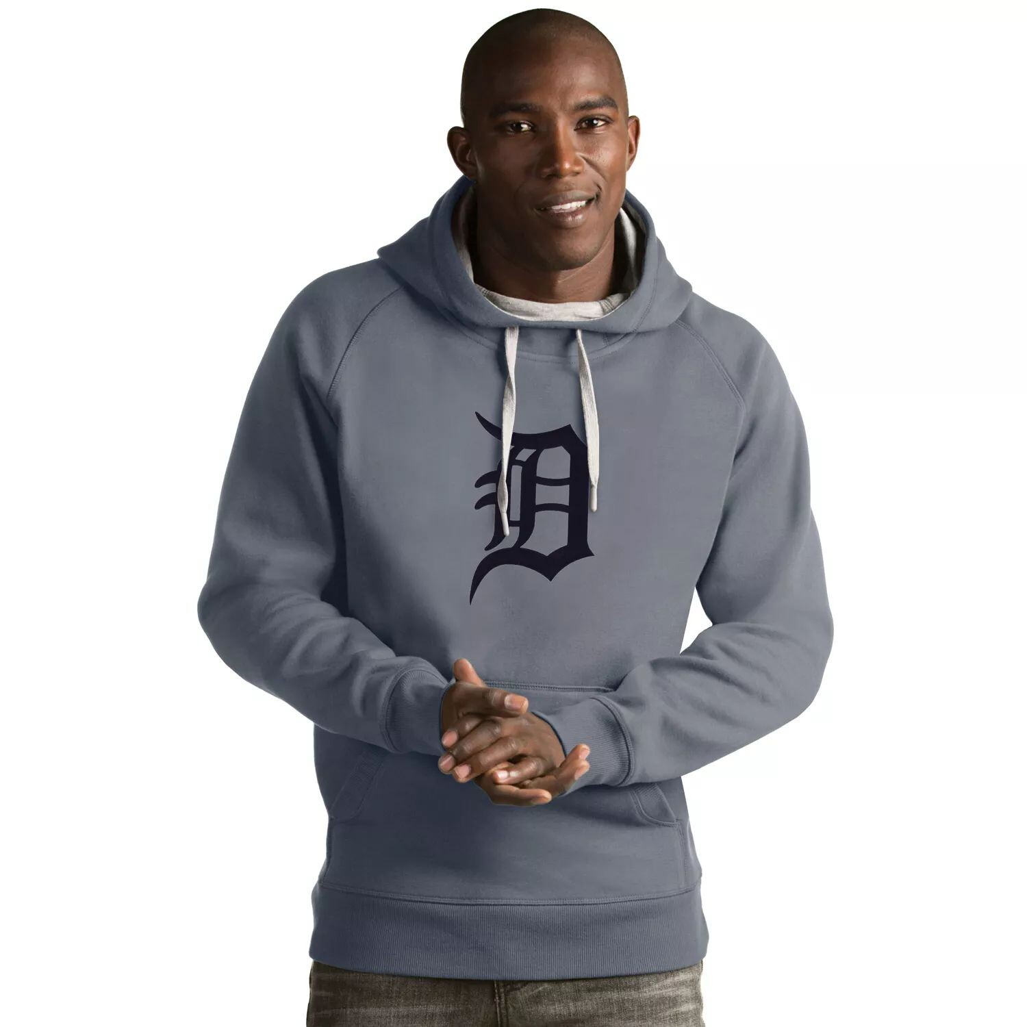 

Мужская толстовка с логотипом Detroit Tigers Victory Antigua