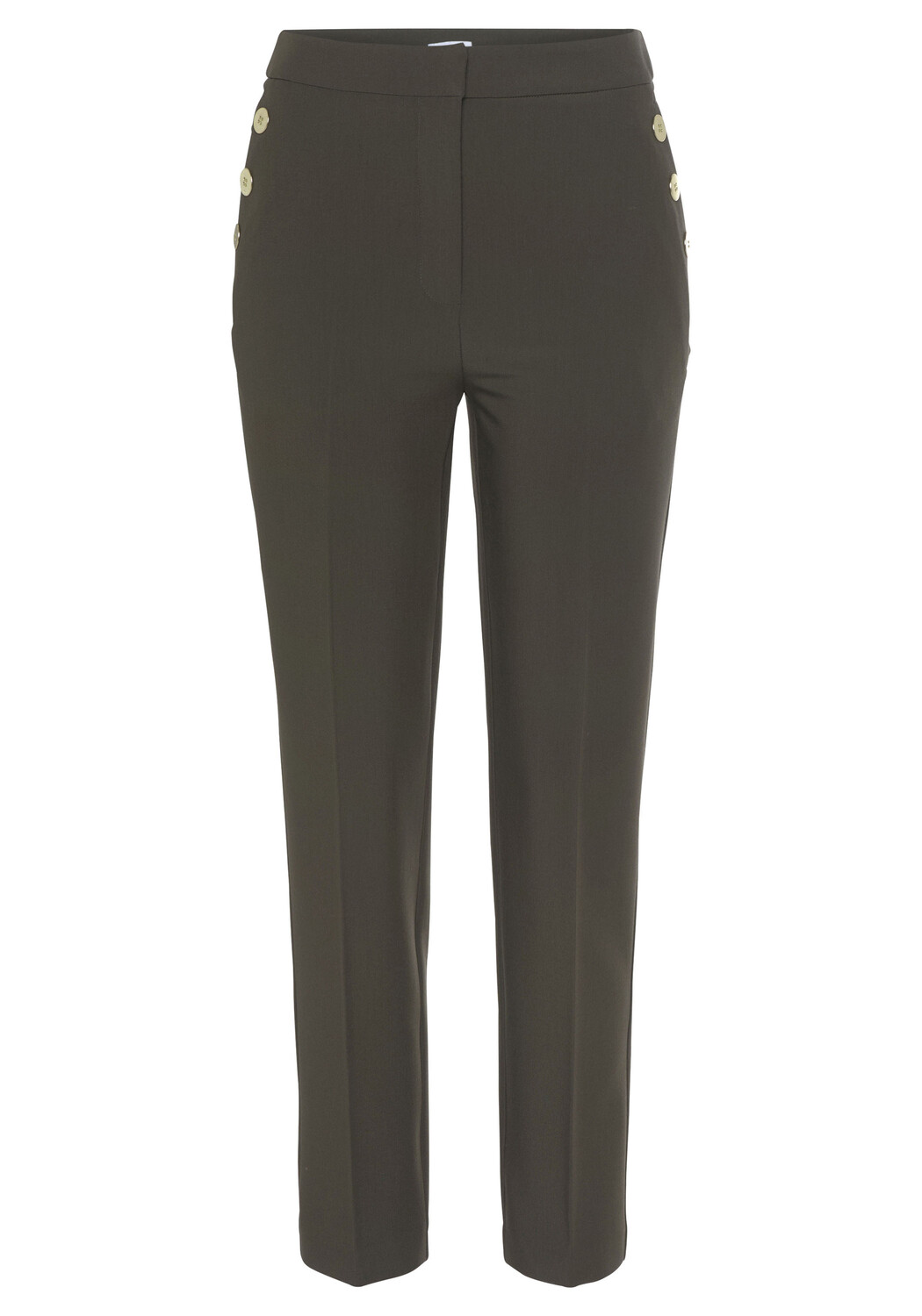 

Брюки LASCANA Bügelfaltenhose, хаки