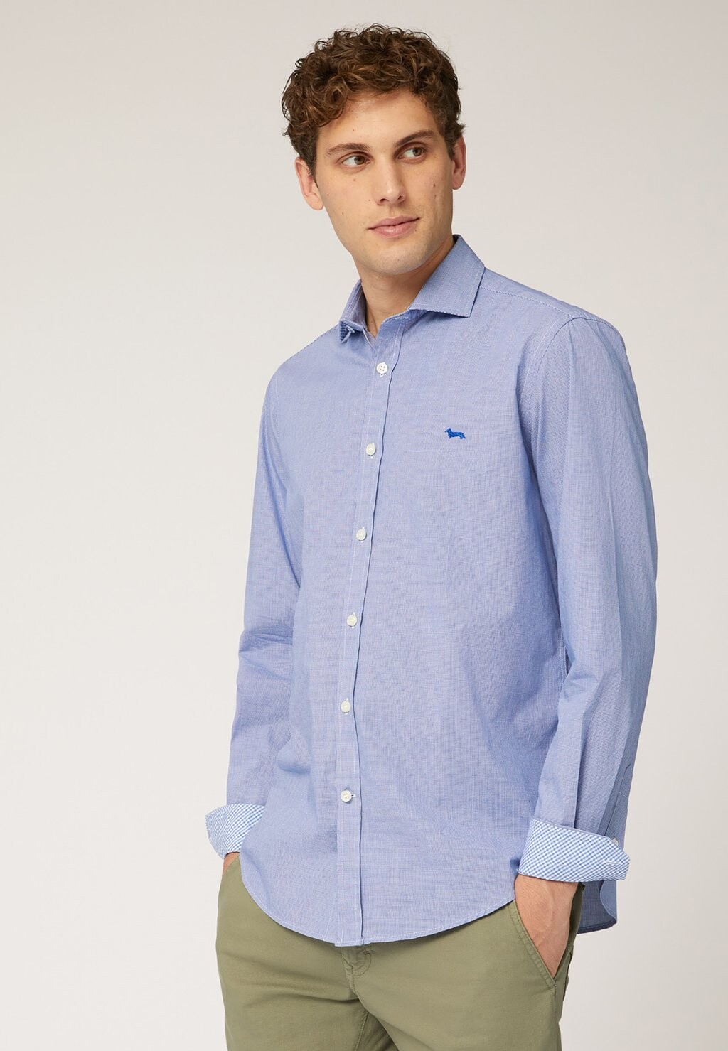 

Рубашка Con Micro Motivo All-Over Harmont & Blaine, цвет blu scuro