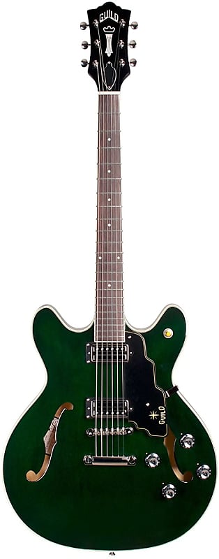 Электрогитара Guild Starfire IV ST Semi Hollow Body Electric Guitar - Emerald Green - with Case цена и фото