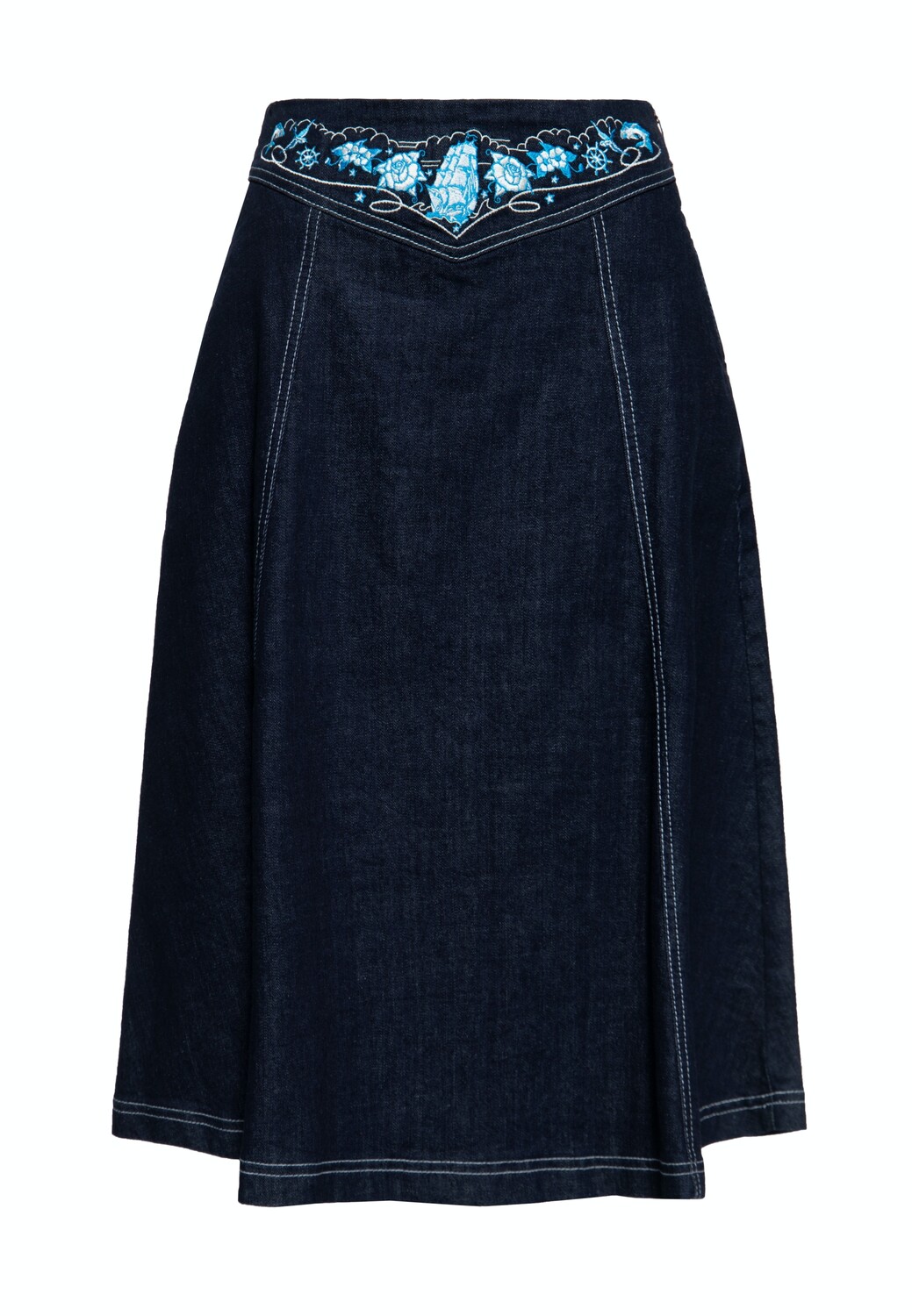 

Юбка до колена Queen Queen Denim Swing, цвет Denim