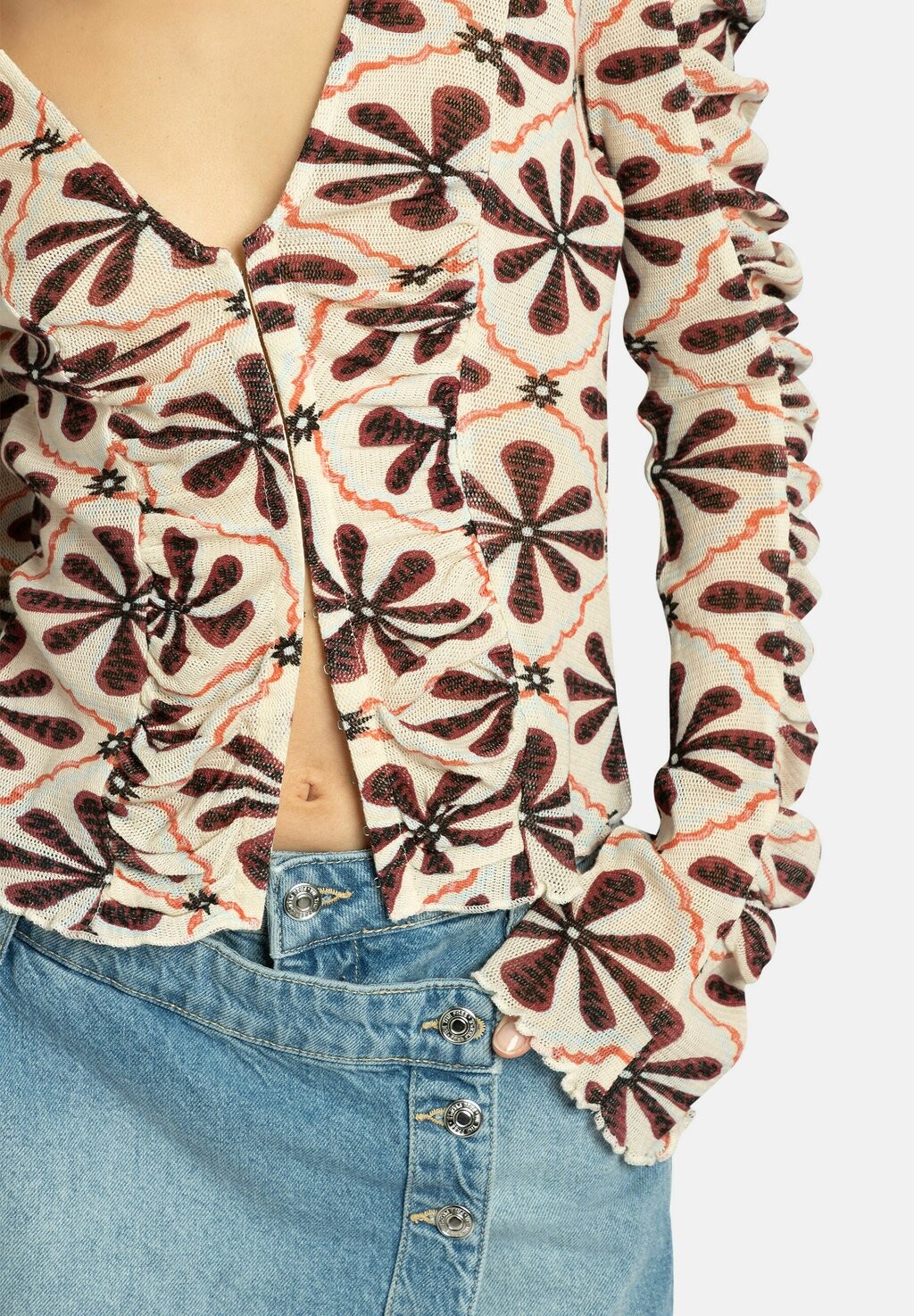 

Блуза THE MEADOW Free People, бежевый