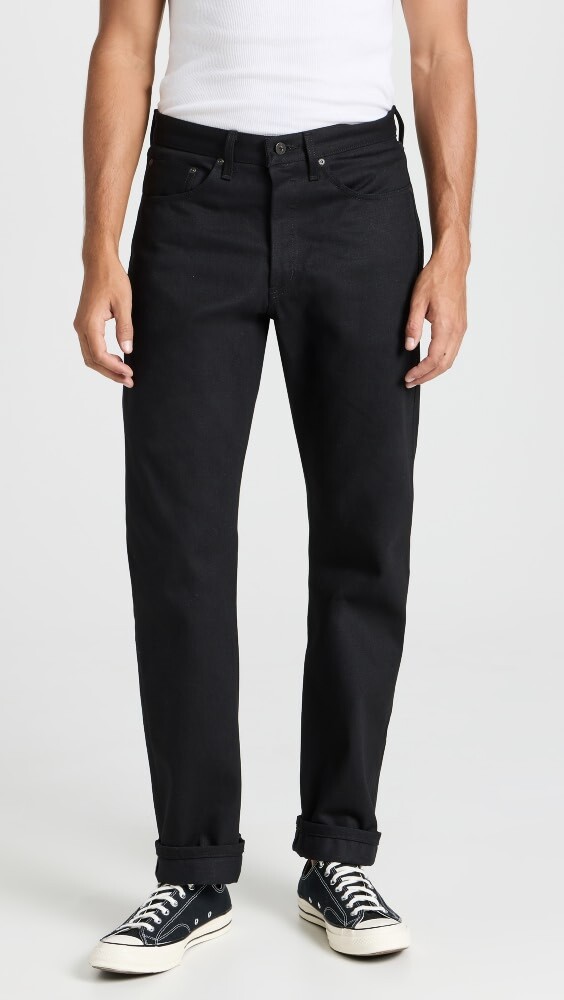 

Джинсы Naked & Famous True Guy - Solid Black Selvedge, черный