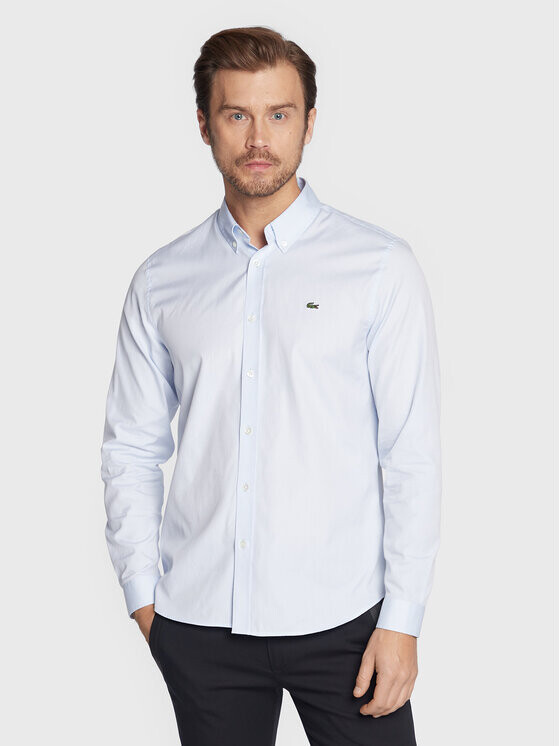 

Рубашка узкого кроя Lacoste, синий