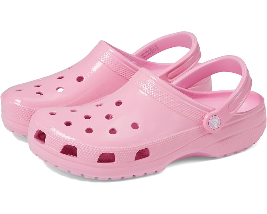 цена Сабо Crocs Classic High Shine, цвет Pink Tweed High Shine
